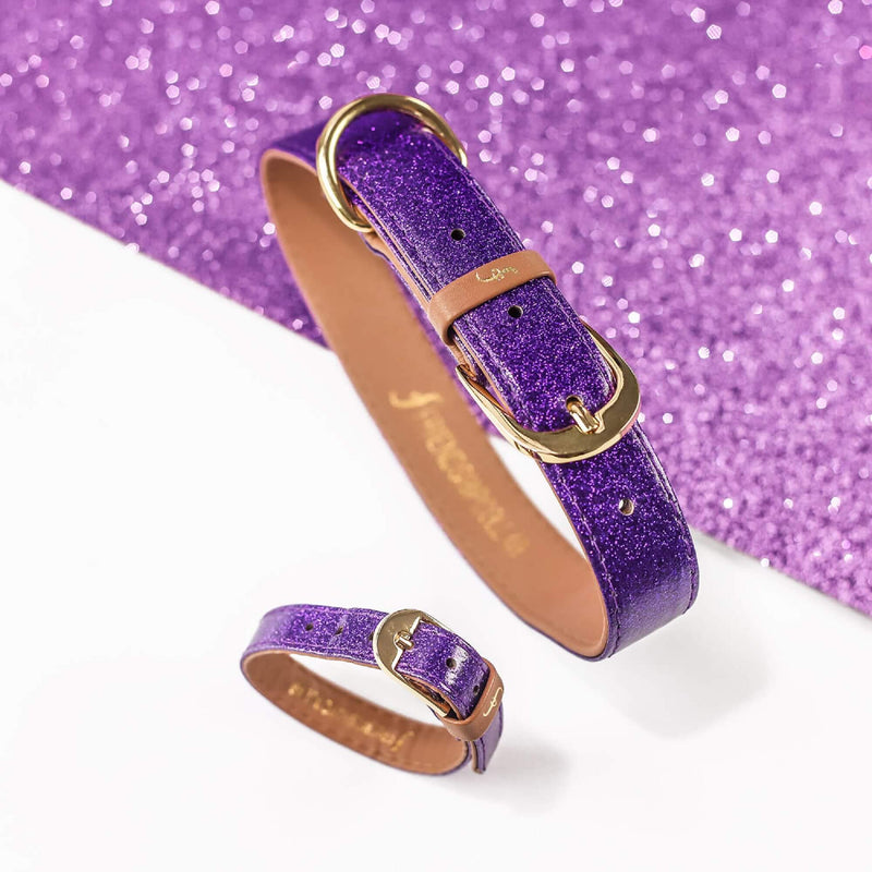 The Sparkling Pup: Glitter Purple