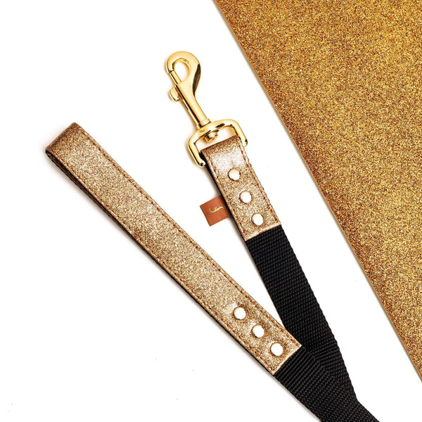 The Sparkling Pup: Glitter Gold - Leash